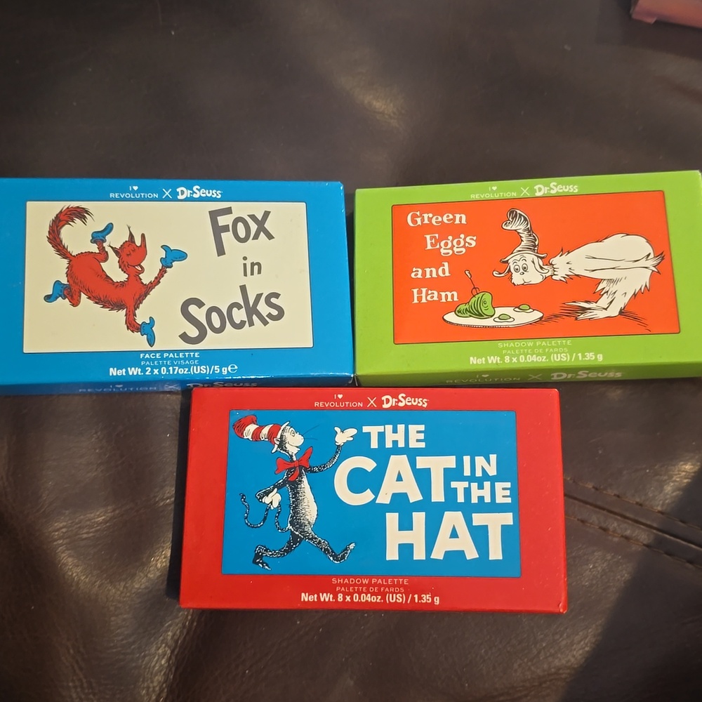 Dr Seuss Revolution makeup palettes